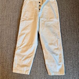 Caron Callahan Women’s White Cotton Pants, L